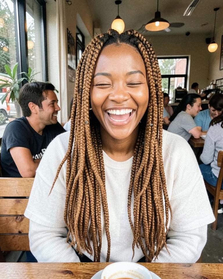 Senegalese twists hairstyle from Senegal